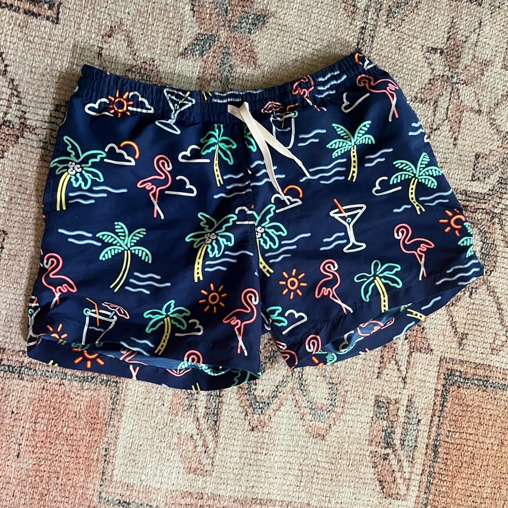 Chubbies Blue Tropical Swim Shorts